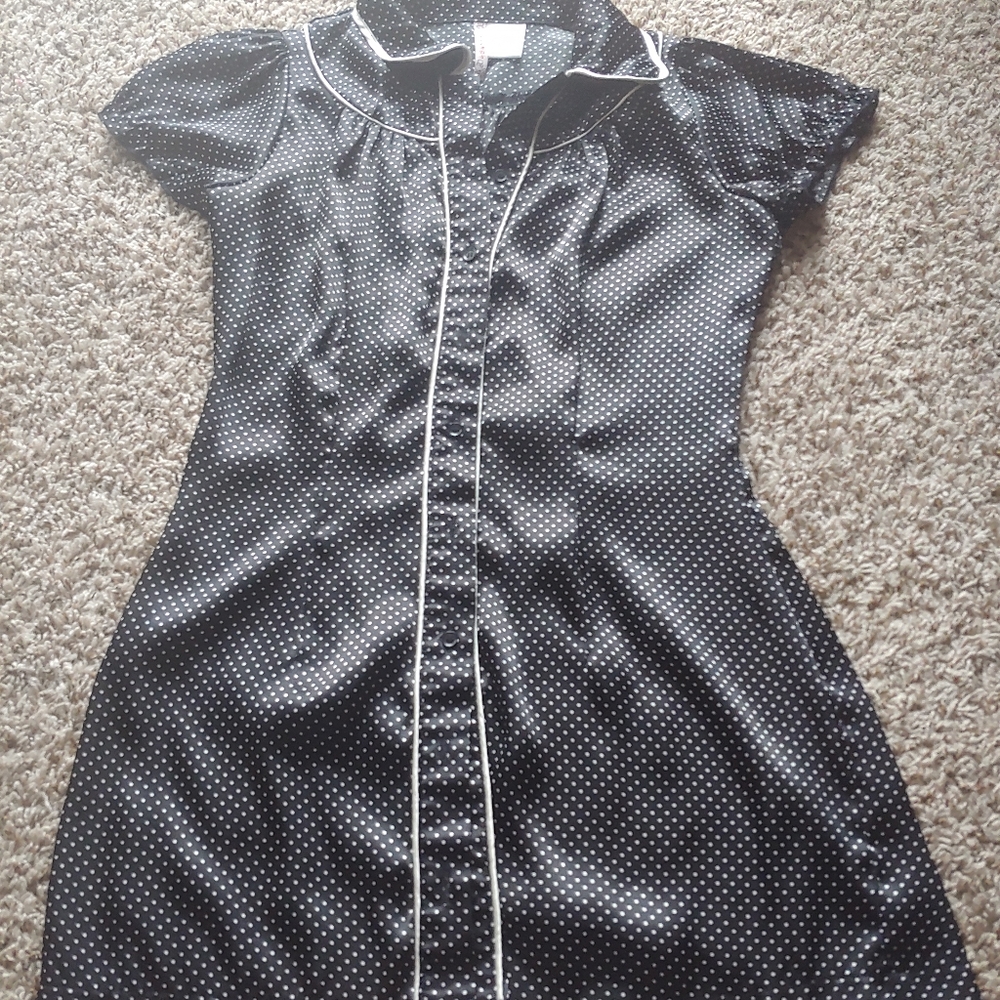 Black and Cream Polka Dot Tunic